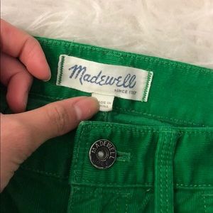 Madewell Jeans - MADEWELL green curdoroy Jeans Madewell Jeans - MADEWELL green curdoroy Jeans